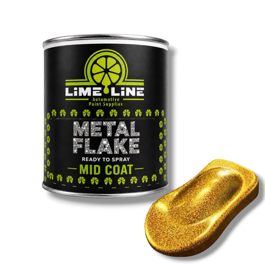 LiME LiNE Ready-to-Spray Automotive Metal Flake Midcoat - No Reducer Needed - Available in 17 Colors & 3 Sizes
