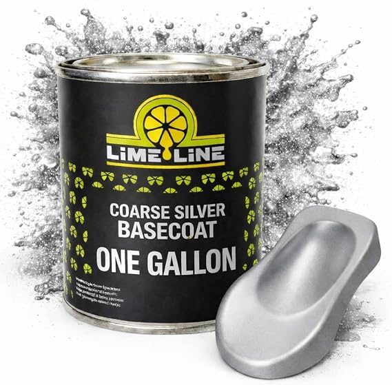 LiME LiNE Coarse Silver Basecoat 1 Quart / 1 Gallon