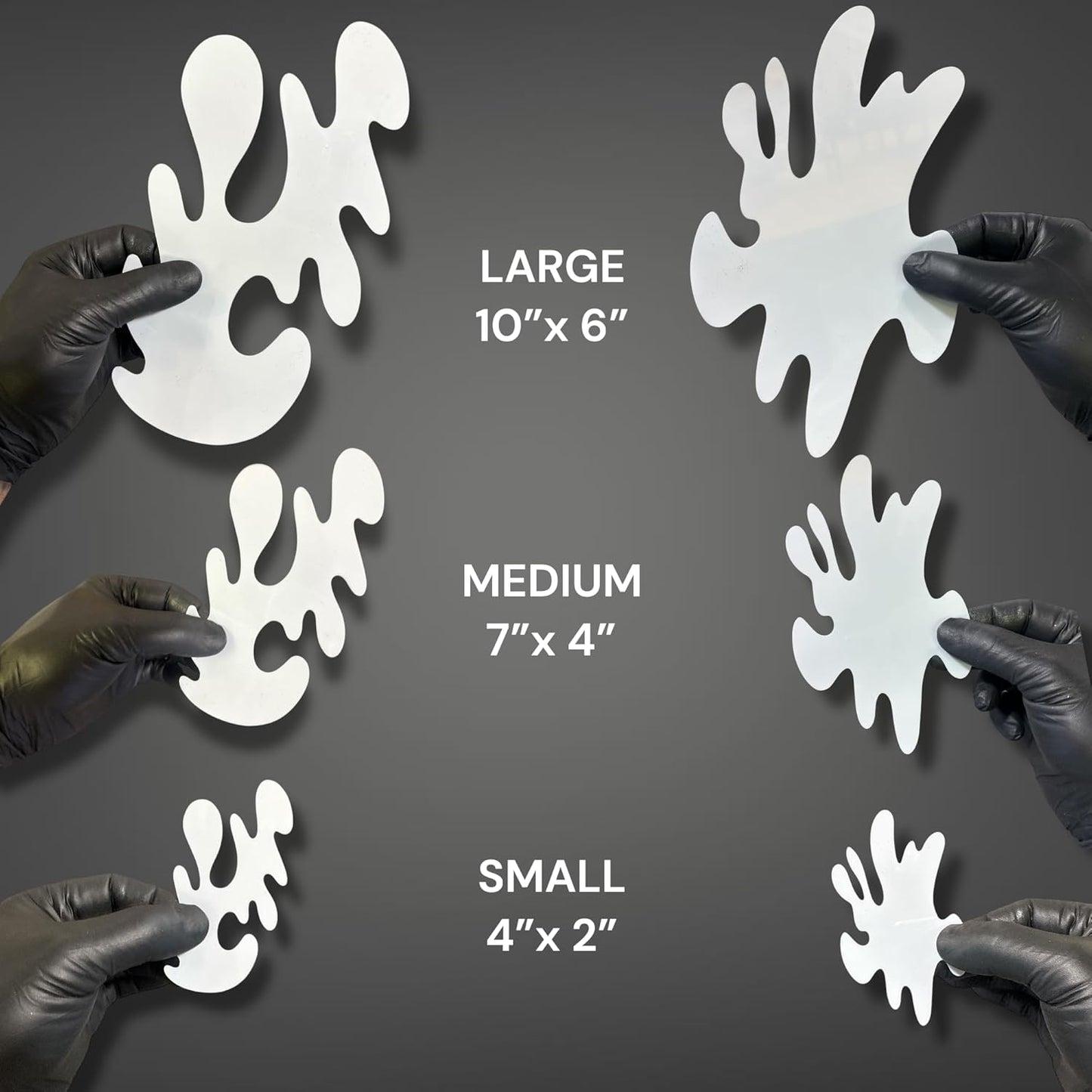 LiME LiNE 6-Piece Realistic Fire Airbrush Stencil Kit - Automotive Custom Paint Templates, Cars, Trucks, Motorcycles, Hot Rods