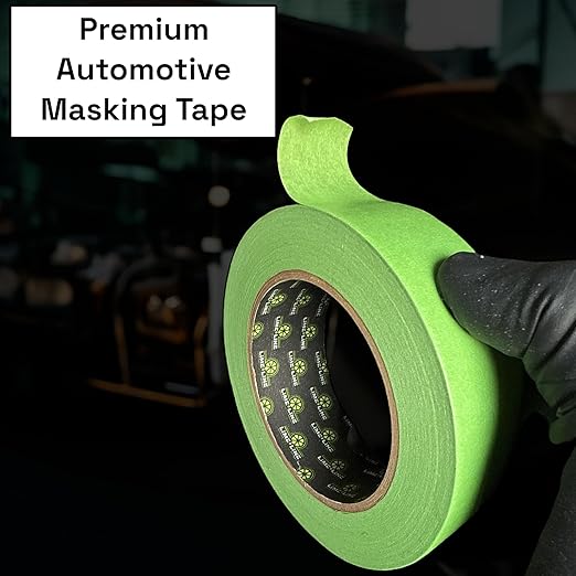 LiME LiNE Green Fineline Paper Masking Pinstriping Tape for Automotive Custom Painting Designs - 3/4" x48 & 1.5" x24