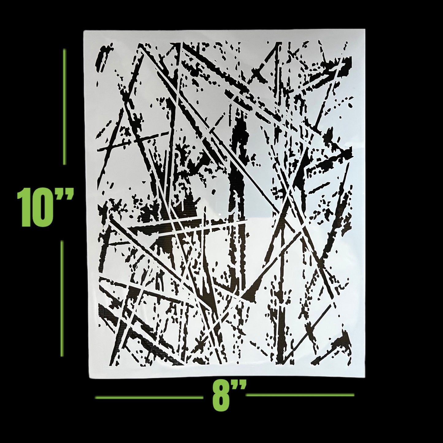 LiME LiNE Airbrush Stencil Set, Wood Grain, Grunge, Animal Print Custom Paint Template