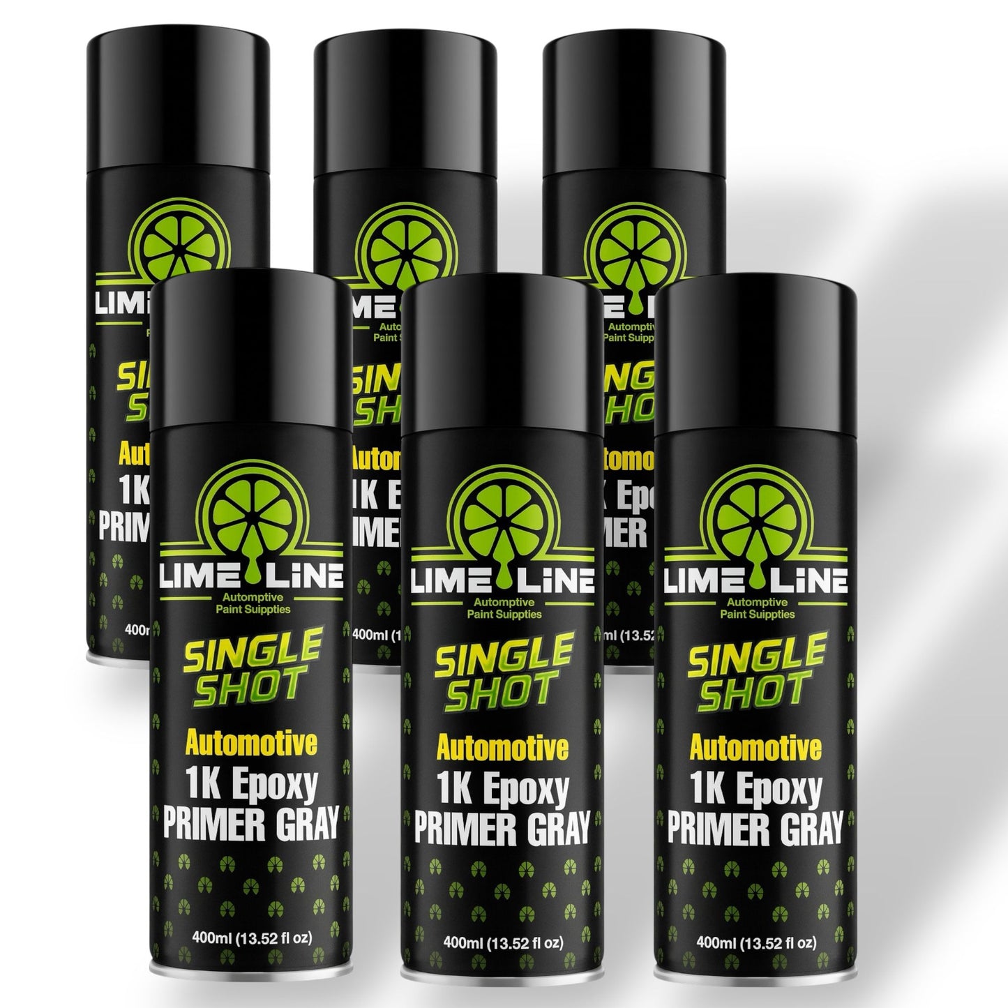 LiME LiNE 1K Epoxy Primer Aerosol Spray Paint - Automotive Bare Metal Adhesion & Rust Protection- Professional Grade (Gray 400ml)