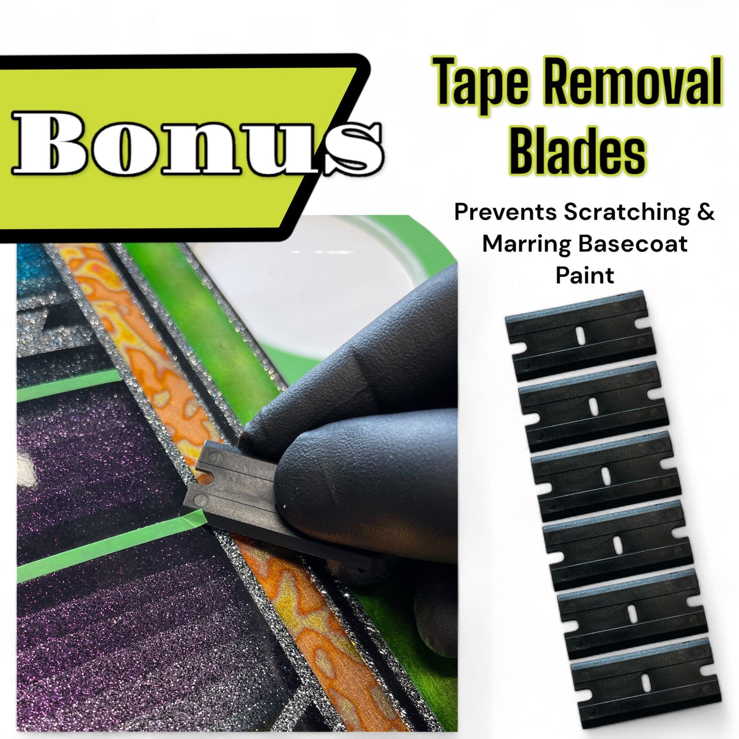 LiME LiNE Precision Tapes Bundle - 3x 1/8 inch + 2x 1/16 inch + 1x 1/4 inch + 6 Blades