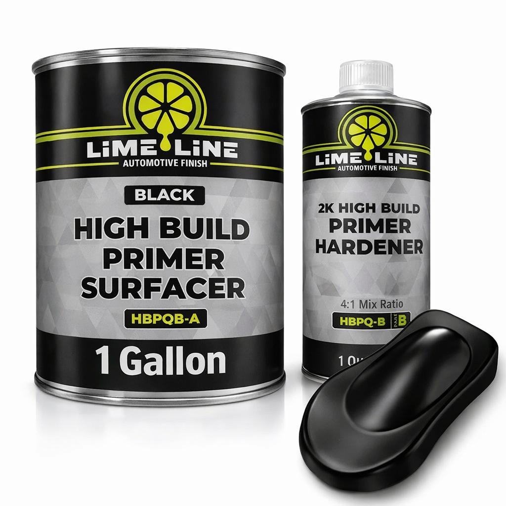 LiME LiNE Sand-able Automotive Primer Surfacer, Direct-to-Metal, High Build 2k Urethane, 1.25 Gallon kit, 4:1 mixture