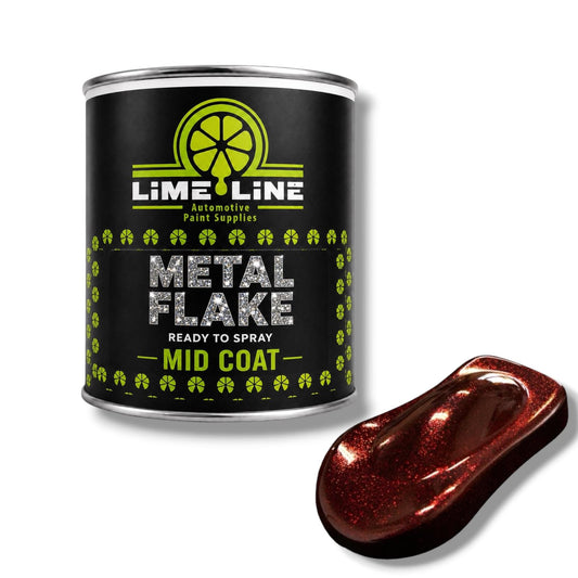 LiME LiNE Ready-to-Spray Automotive Metal Flake Midcoat - No Reducer Needed - Available in 17 Colors & 3 Sizes
