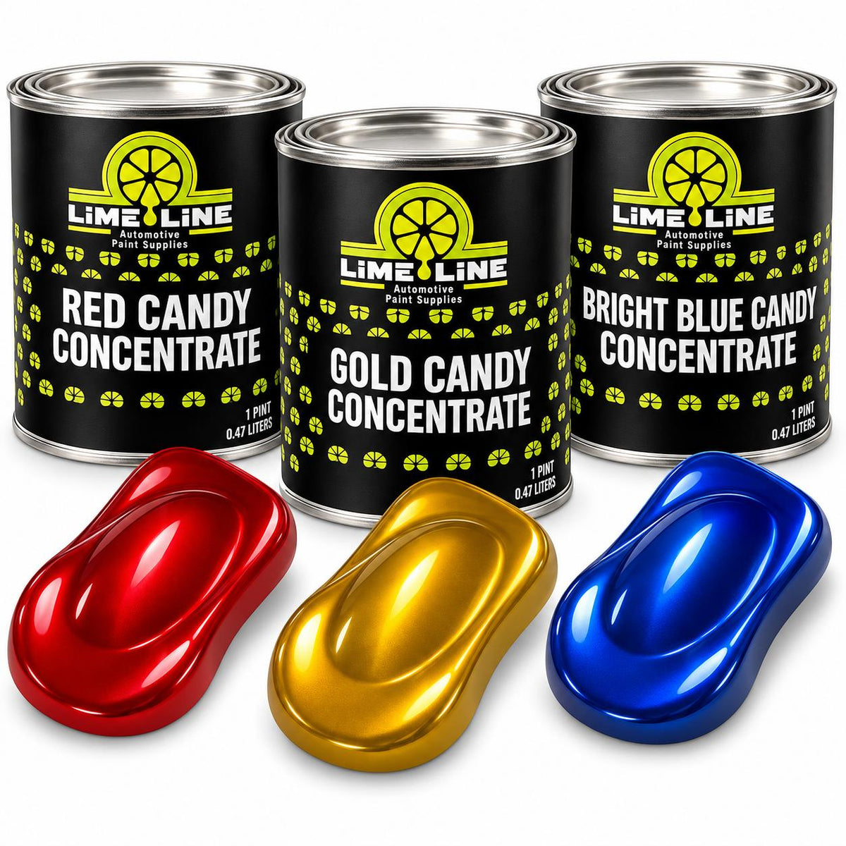 LiME LiNE Automotive Candy Concentrate - Solvent Based Transparent Paints - 1 Pint