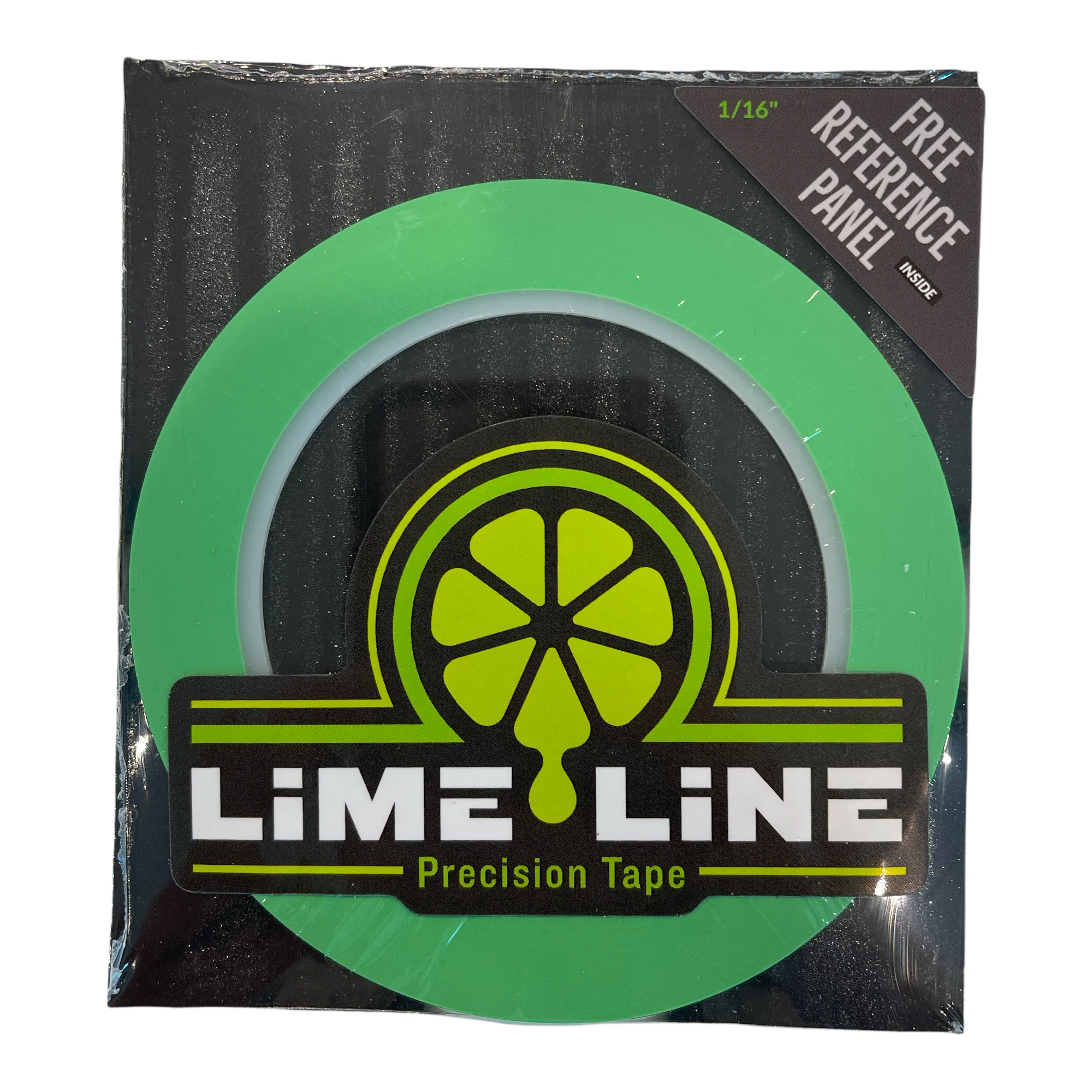 What type of paint edge results from using LiME LiNE 1/16" tape?
