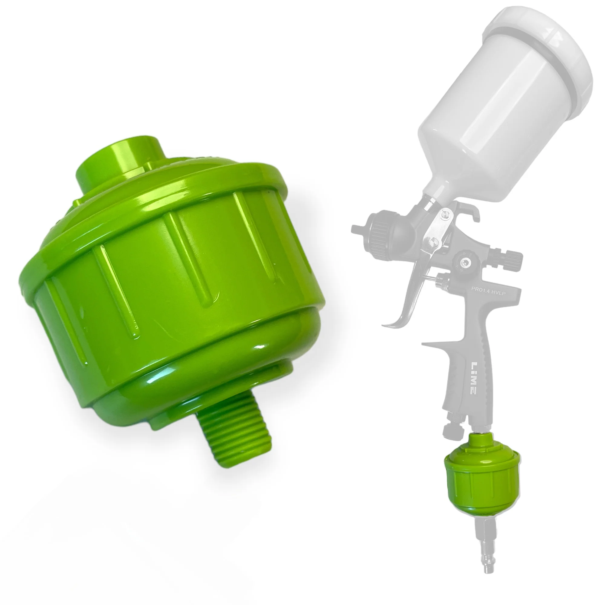 What thread size do the LiME LiNE filter balls have?
