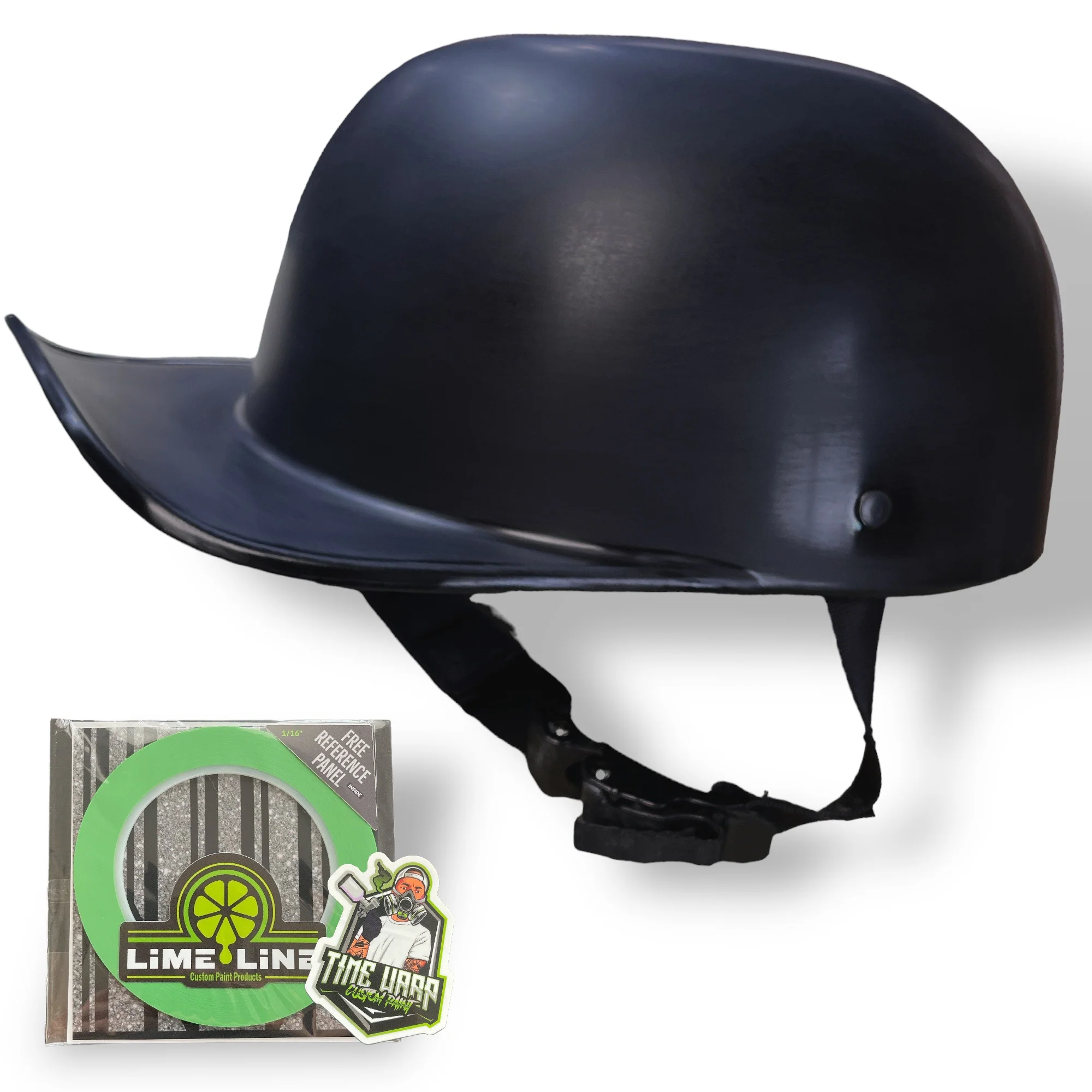 LiME LiNE Paintible Cap style helmet with 1/16" customizing tape Questions & Answers