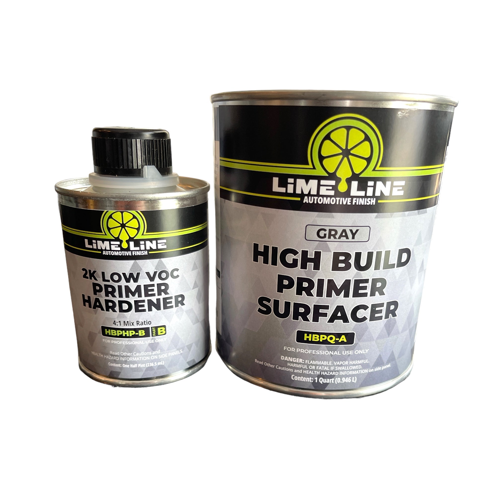 LiME LiNE Sand-able Automotive Primer Surfacer, Direct-to-Metal, High Build 2k Urethane, 1.25 Quart kit, 4:1 mixture Questions & Answers