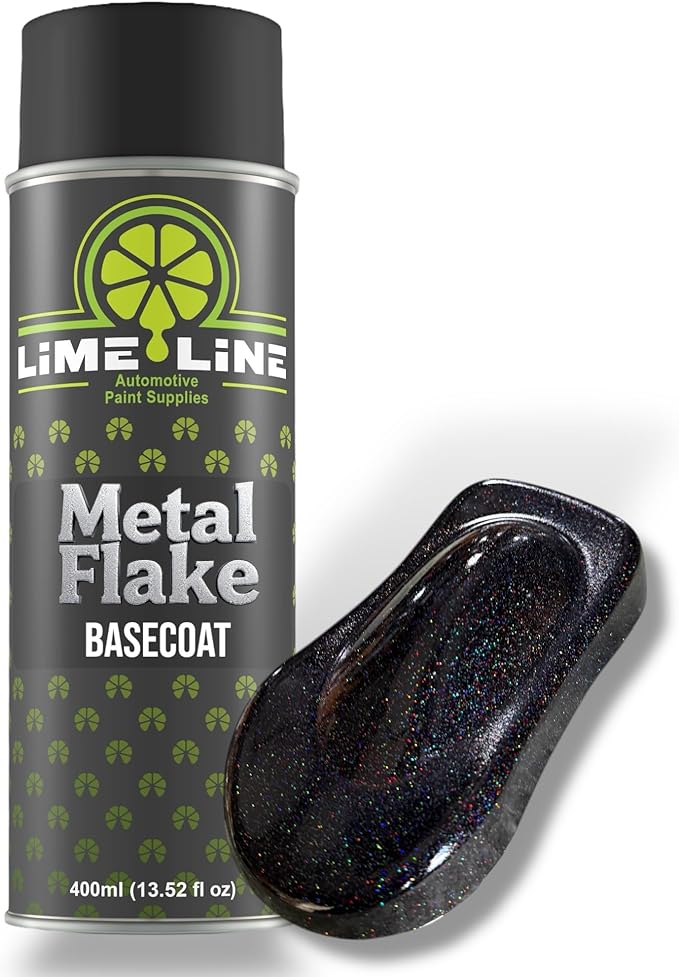 LiME LiNE Metal Flake Basecoat Automotive Grade Sparkle Spray Paint - 14 fl Oz Questions & Answers