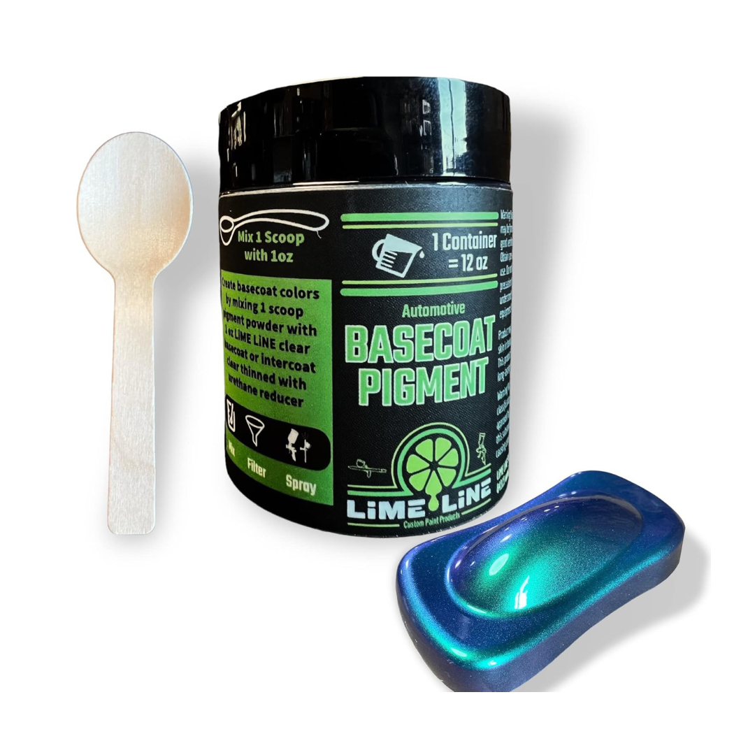 LiME LiNE Automotive Grade Chameleon - Color Shift Basecoat Coat Maker Pigment Powder - Makes 12 Oz Sprayable