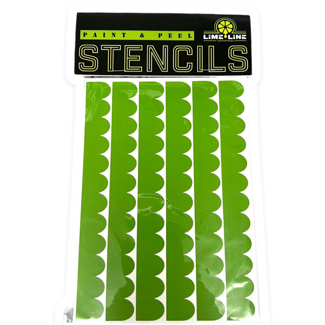 LiME LiNE Fish Scales Vinyl Stencils for Custom Painting