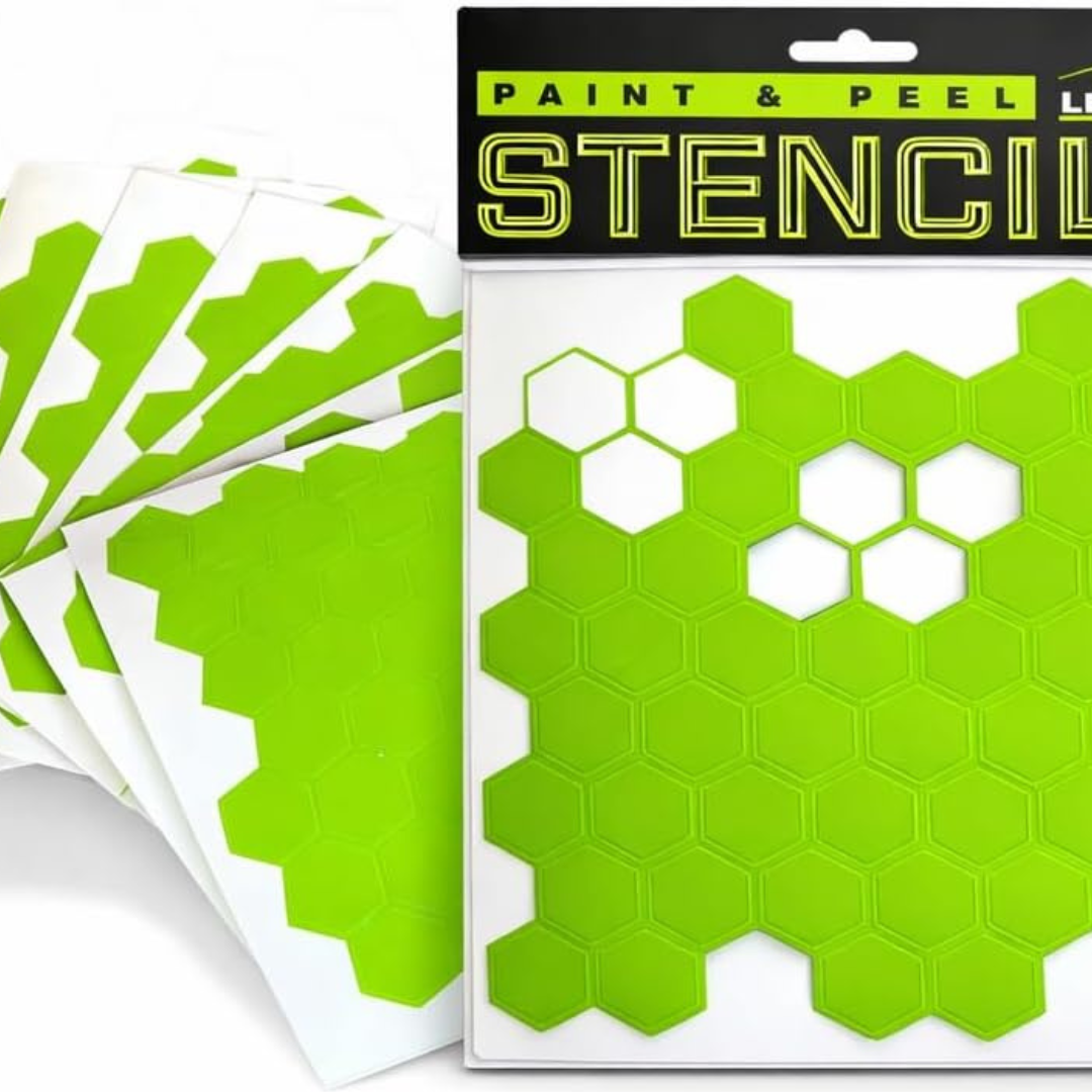 LiME LiNE Honeycomb Vinyl Stencils for Custom Painting
