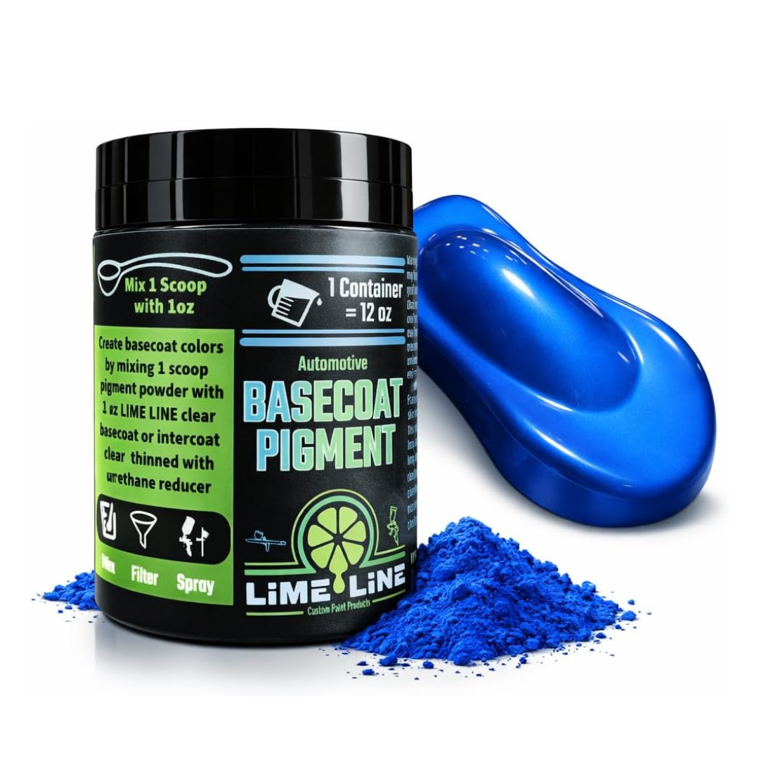 LiME LiNE Automotive Grade Metallic Basecoat Maker Pigment Powder - Makes 12 Oz Sprayable