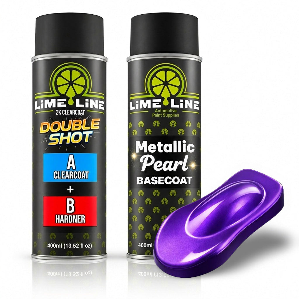 LiME LiNE Metallic Pearl Basecoat Spray Paint - 2 Stage Automotive Paint System - Basecoat Requires Clearcoat - DIY Car Paint Aerosol