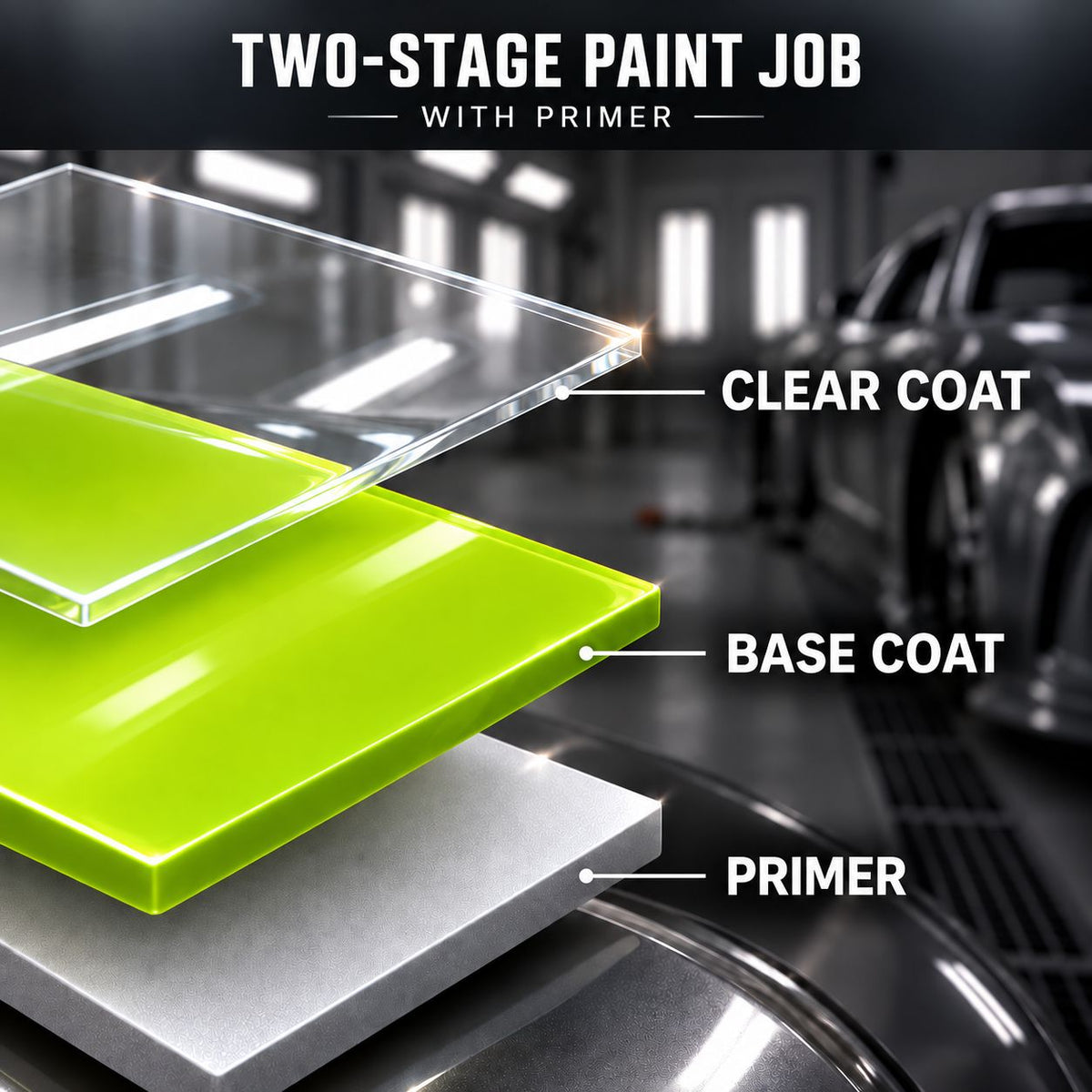 LiME LiNE Double Shot Automotive 2K Semi-Gloss Clearcoat Aerosol - Professional Satin Finish Spray Paint for Auto Body & Custom Paint