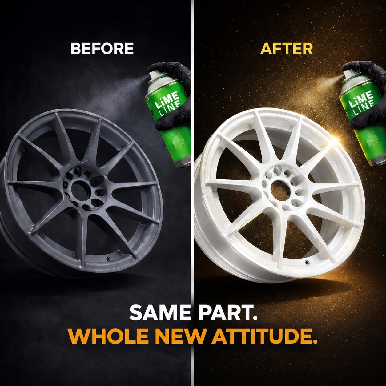 LiME LiNE 3-Step Automotive Aerosol Diamond Pearl Paint Kit