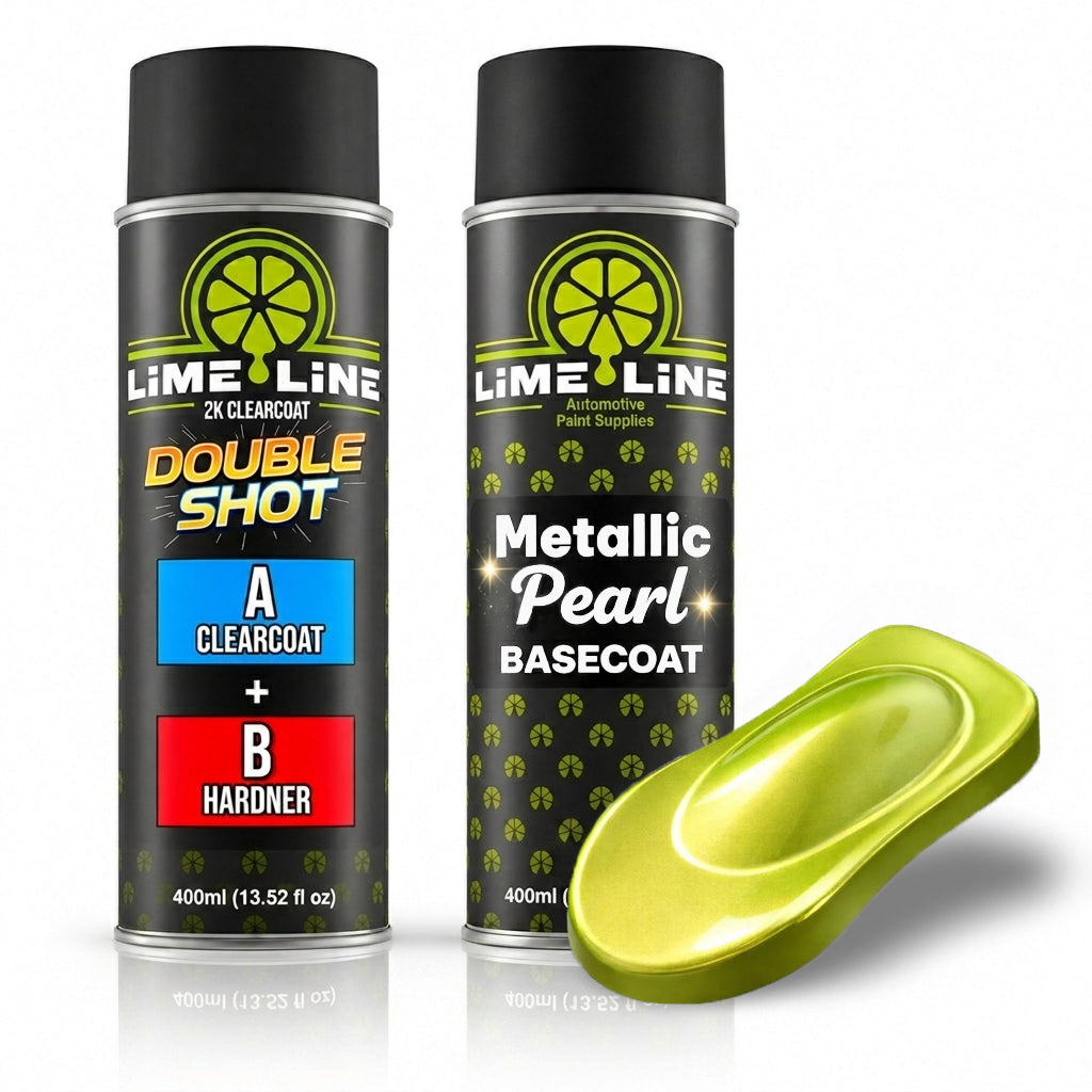 LiME LiNE Metallic Pearl Basecoat Spray Paint - 2 Stage Automotive Paint System - Basecoat Requires Clearcoat - DIY Car Paint Aerosol