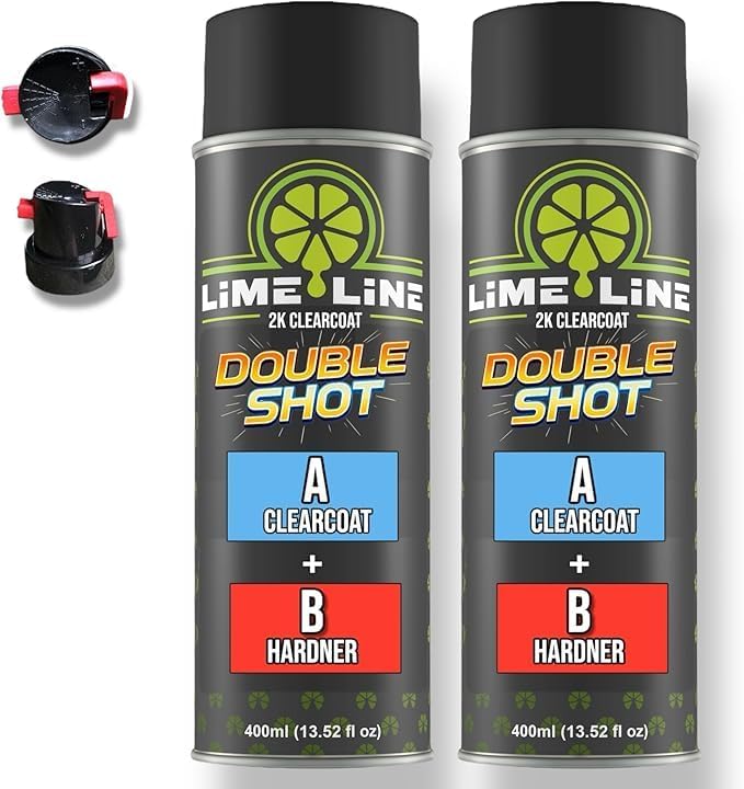 LiME LiNE High Gloss 2K Clearcoat Spray/Aerosol Can Automotive 2 Part Professional Finish