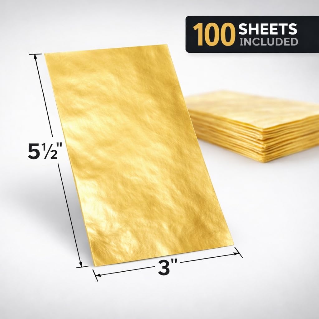 LiME LiNE Spinable Leafing Sheets - Gold - Silver - Copper - 100 pack