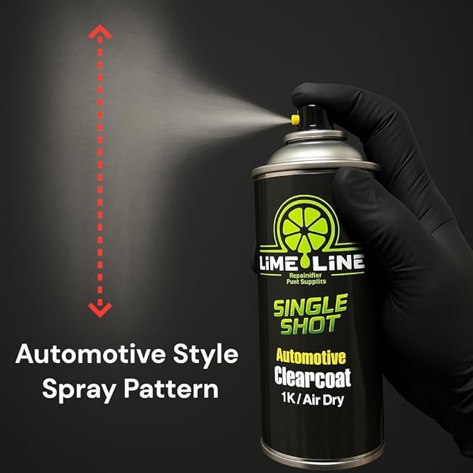 LiME LiNE 1K High Gloss Clear Coat Automotive Spray Paint/Aerosol, Fast Drying, Acrylic Urethane Clearcoat
