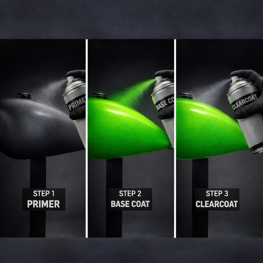 LiME LiNE Automotive Basecoat Aerosols - Fast Drying Spray Paints for Custom Paint & DIY Projects - Must Be Clearcoated