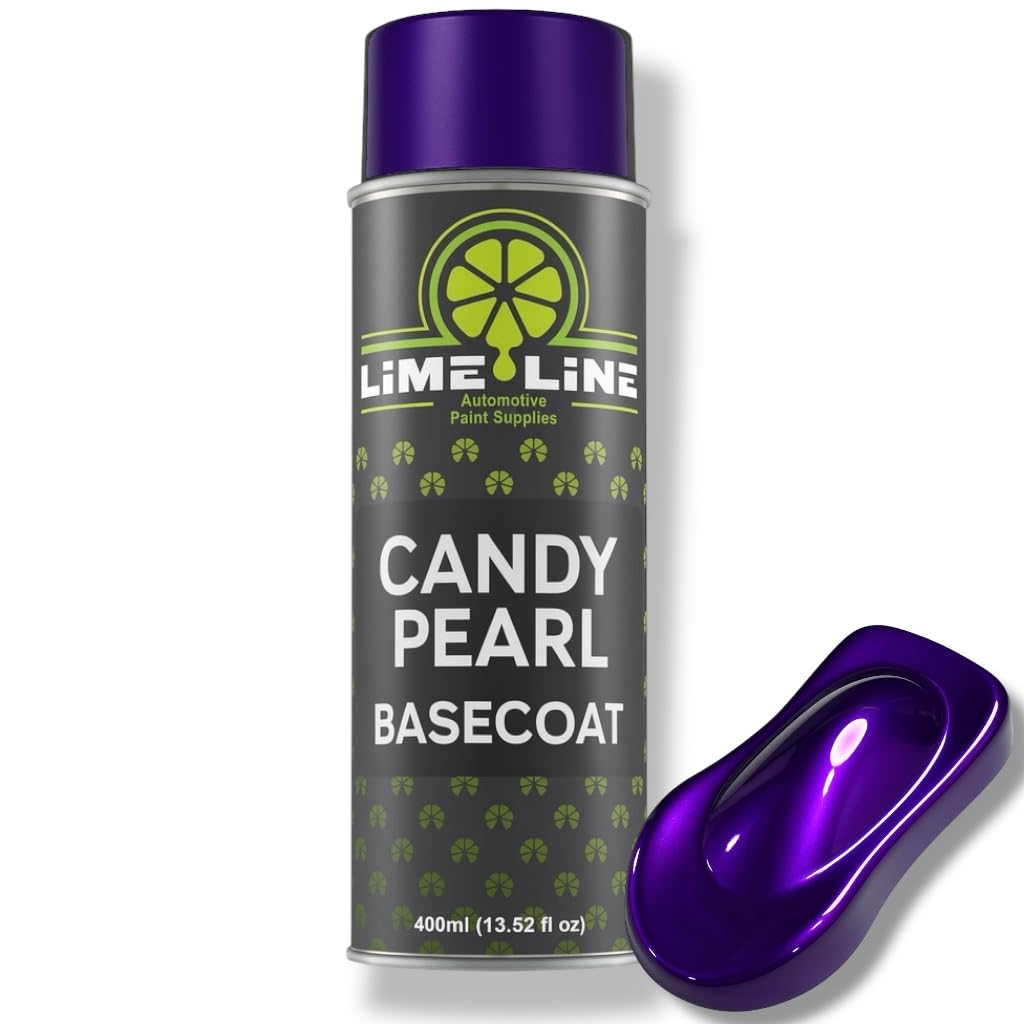 LiME LiNE Candy Pearl Basecoat Aerosol – Automotive Candy Pearl Spray Paint, Pro Results No Spray Gun Needed