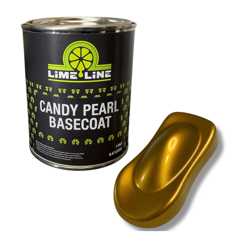 LiME LiNE Candy Pearl Basecoat – All-In-One Base, Pearl & Candy Color | Tri-Stage Look in One Step | Full-Coverage Candy Look: Must be Cleared with 2K Clearcoat