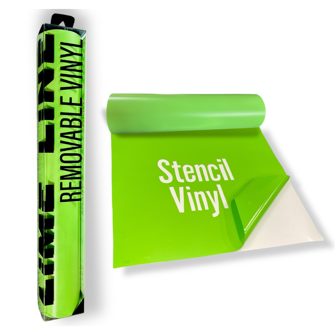 LiME LiNE Removable Vinyl Stencil Masking, No Residue with Anti Bleed Technology
