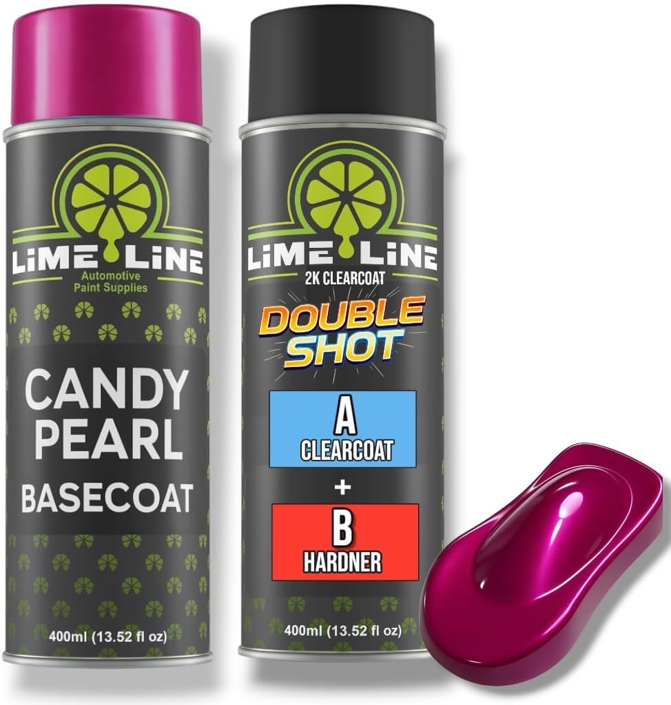 LiME LiNE Candy Pearl Basecoat Aerosol – Automotive Candy Pearl Spray Paint, Pro Results No Spray Gun Needed