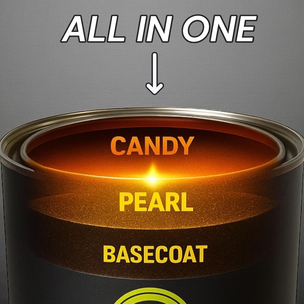 LiME LiNE Candy Pearl Basecoat – All-In-One Base, Pearl & Candy Color | Tri-Stage Look in One Step | Full-Coverage Candy Look: Must be Cleared with 2K Clearcoat