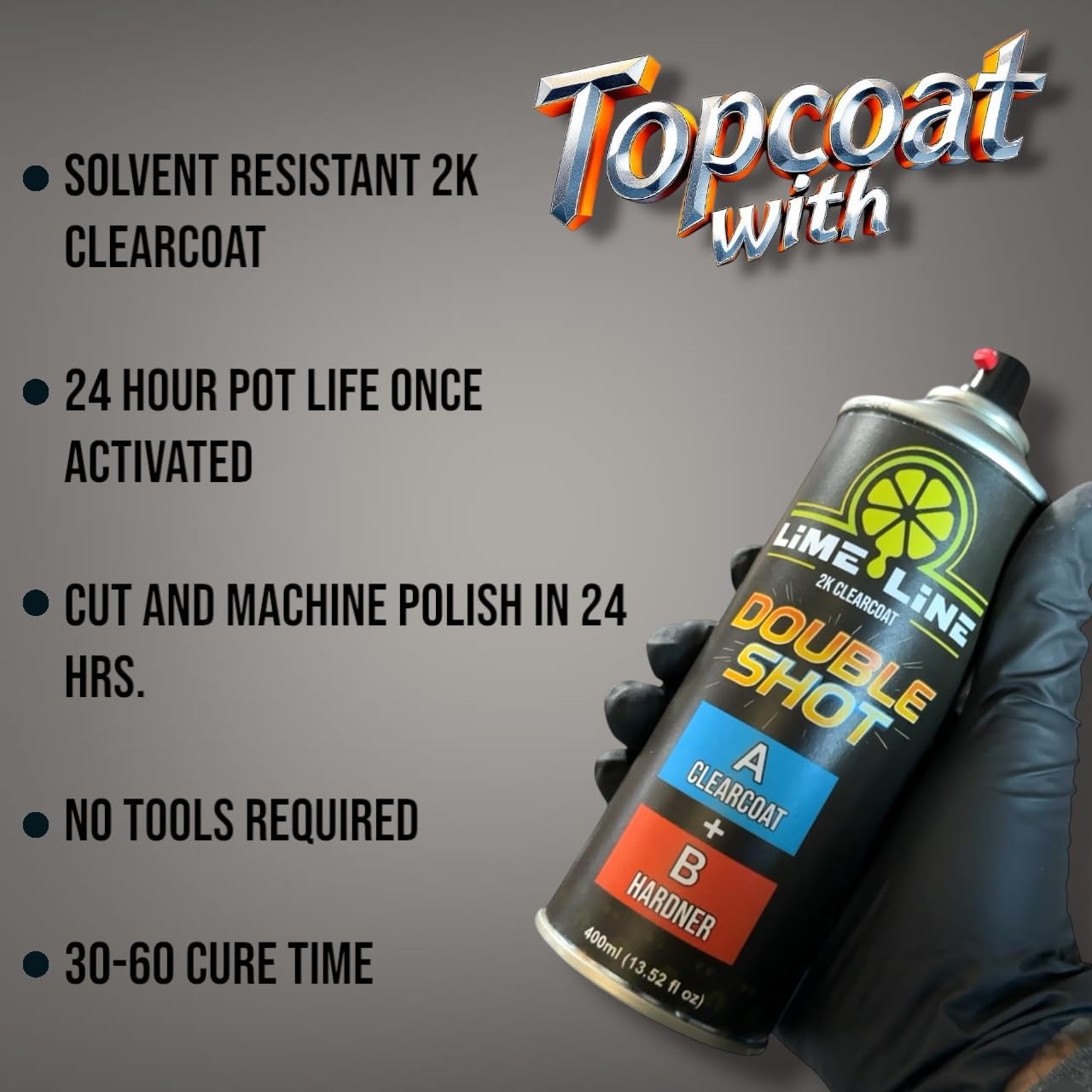 LiME LiNE Premium Automotive Basecoat Aerosol Spray Paint - Fast Drying- Custom Paint, Must Be Clearcoated