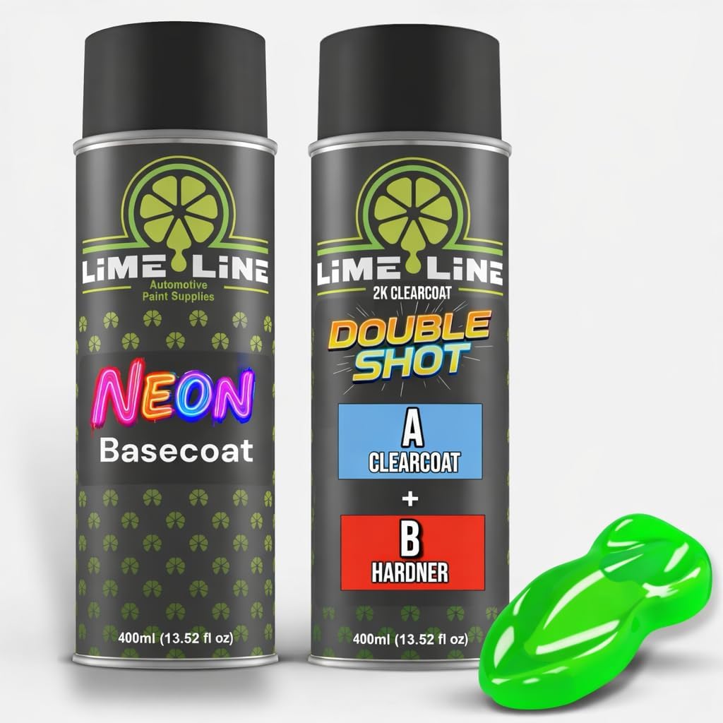 LiME LiNE Premium Automotive Basecoat Aerosol Spray Paint - Fast Drying- Custom Paint, Must Be Clearcoated