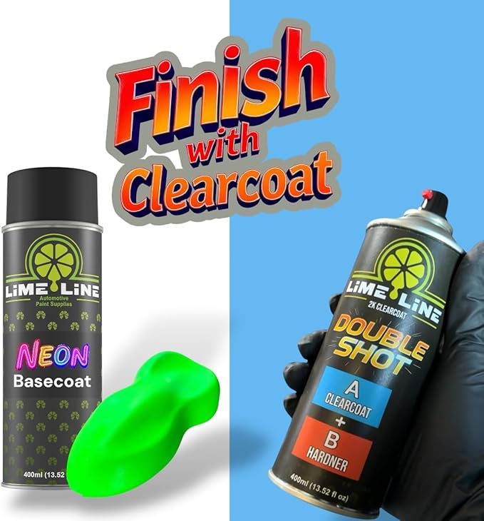 LiME LiNE Premium Automotive Basecoat Aerosol Spray Paint - Fast Drying- Custom Paint, Must Be Clearcoated