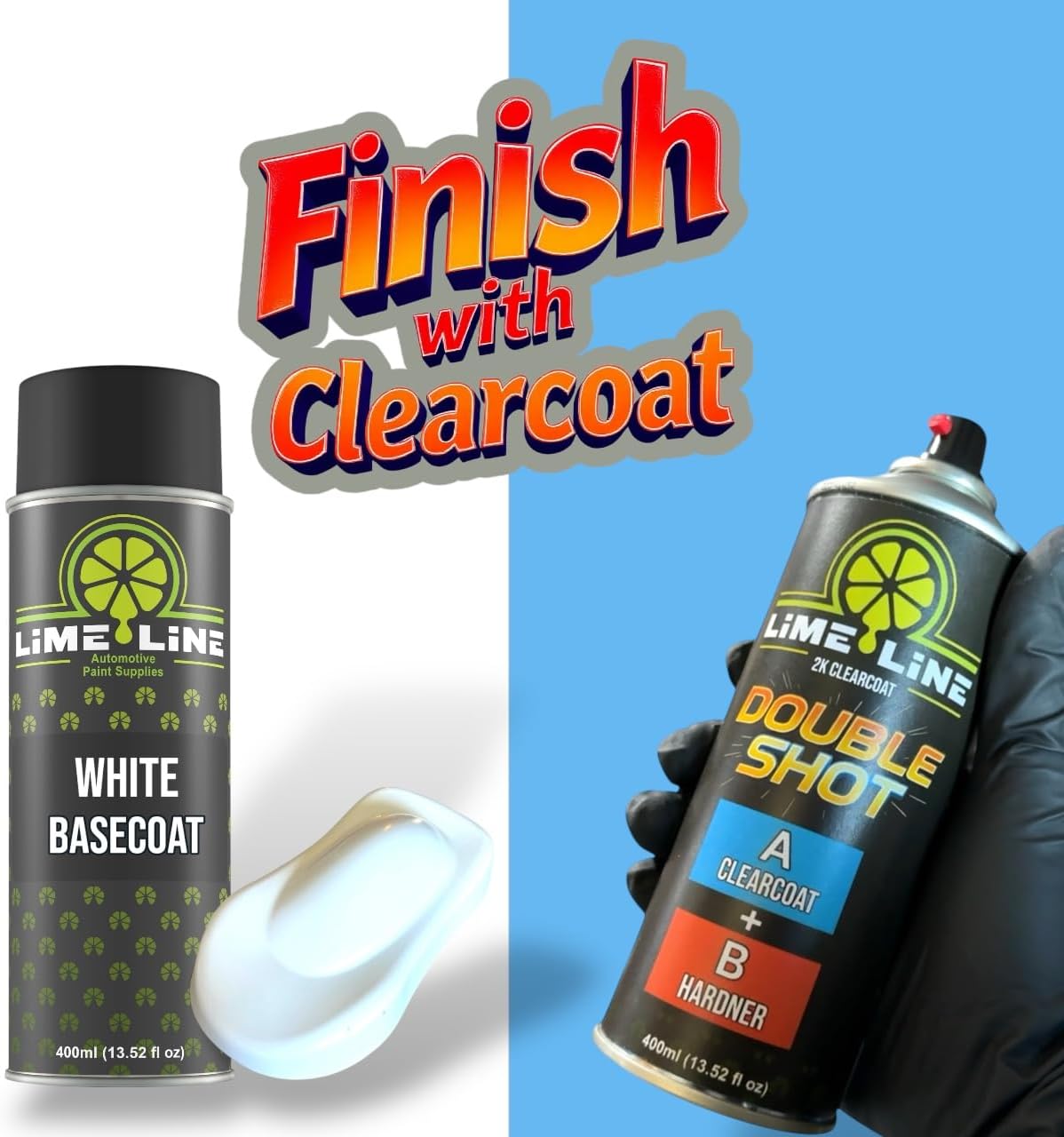 LiME LiNE Premium Automotive Basecoat Aerosol Spray Paint - Fast Drying- Custom Paint, Must Be Clearcoated