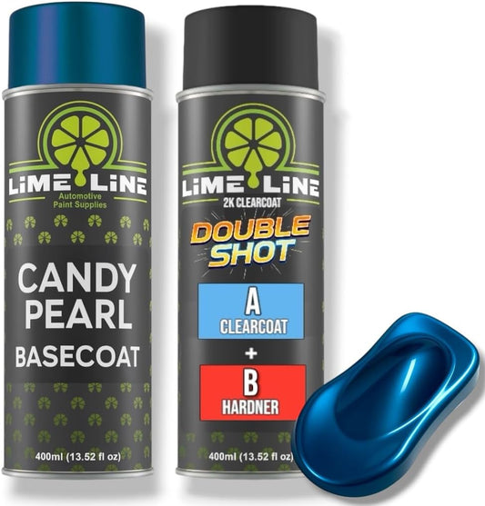 LiME LiNE Candy Pearl Basecoat Aerosol Kit – Automotive Candy Pearl Spray Paint, Pro Results No Spray Gun Needed