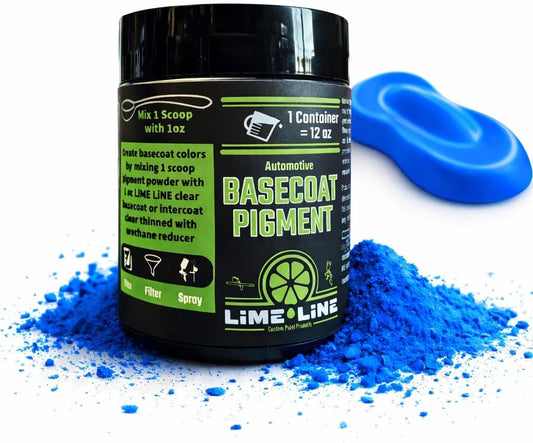 LiME LiNE Base Coat Maker Pigment Powder, Automotive Grade Basecoat - Makes 12 Oz Sprayable