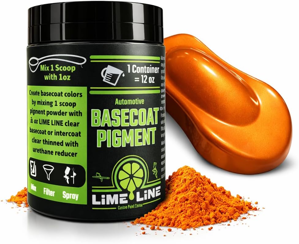 LiME LiNE Automotive Grade Metallic Basecoat Maker Pigment Powder - Makes 12 Oz Sprayable