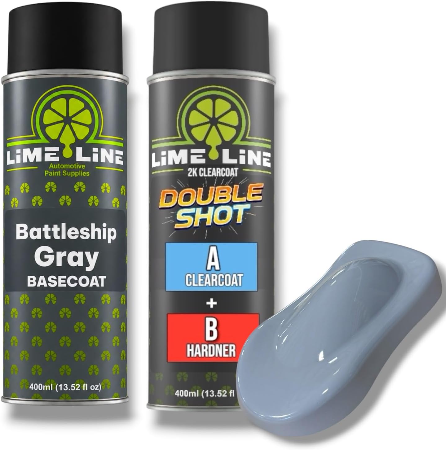 LiME LiNE Automotive Basecoat Aerosols - Fast Drying Spray Paints for Custom Paint & DIY Projects - Must Be Clearcoated