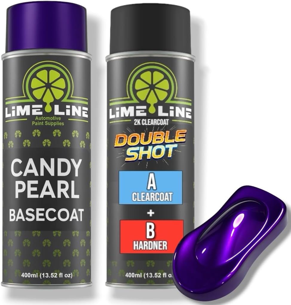 LiME LiNE Candy Pearl Basecoat Aerosol – Automotive Candy Pearl Spray Paint, Pro Results No Spray Gun Needed