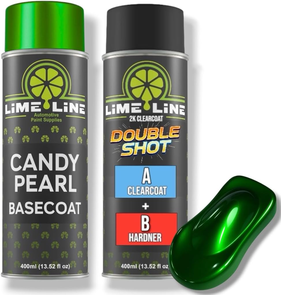 LiME LiNE Candy Pearl Basecoat Aerosol – Automotive Candy Pearl Spray Paint, Pro Results No Spray Gun Needed