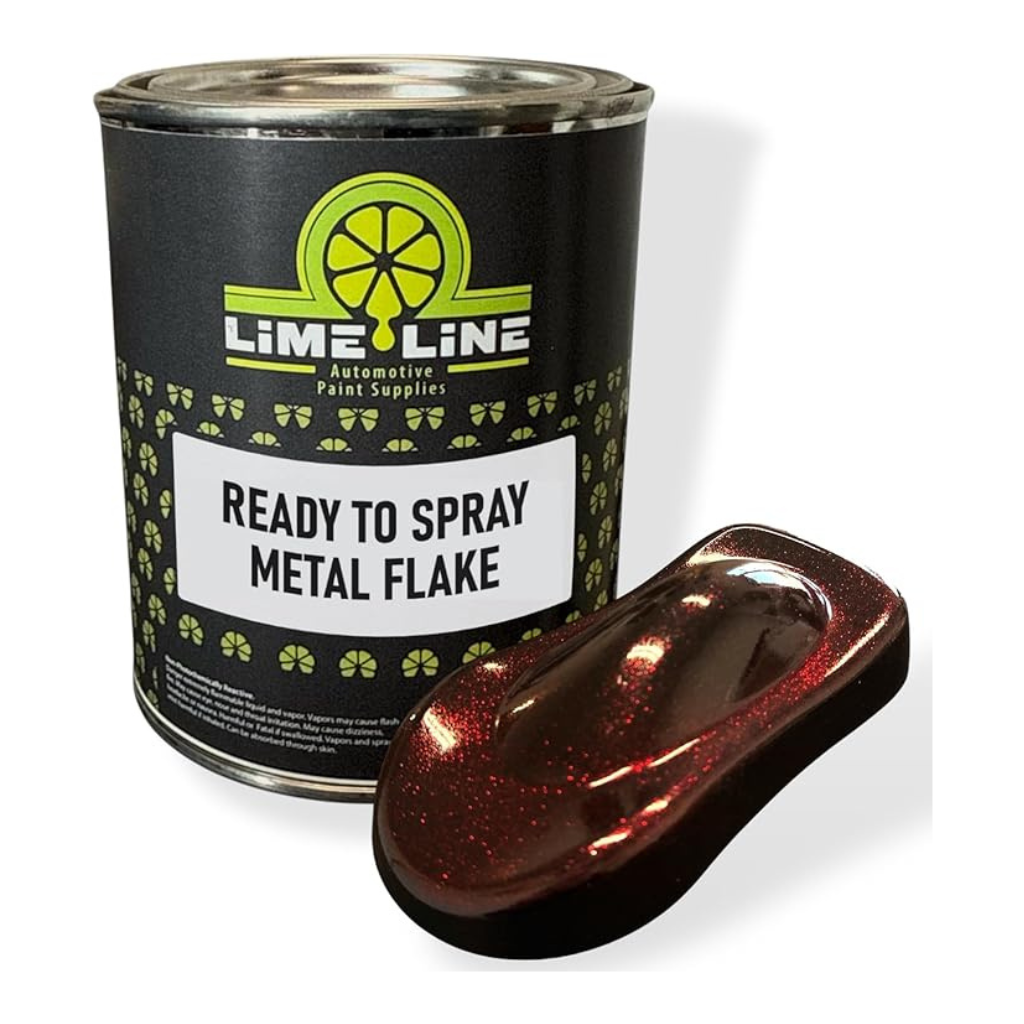 LiME LiNE Metal Flake Ready-to-Spray Automotive Basecoat - No Reducer Needed - Available in 17 Colors & 3 Sizes
