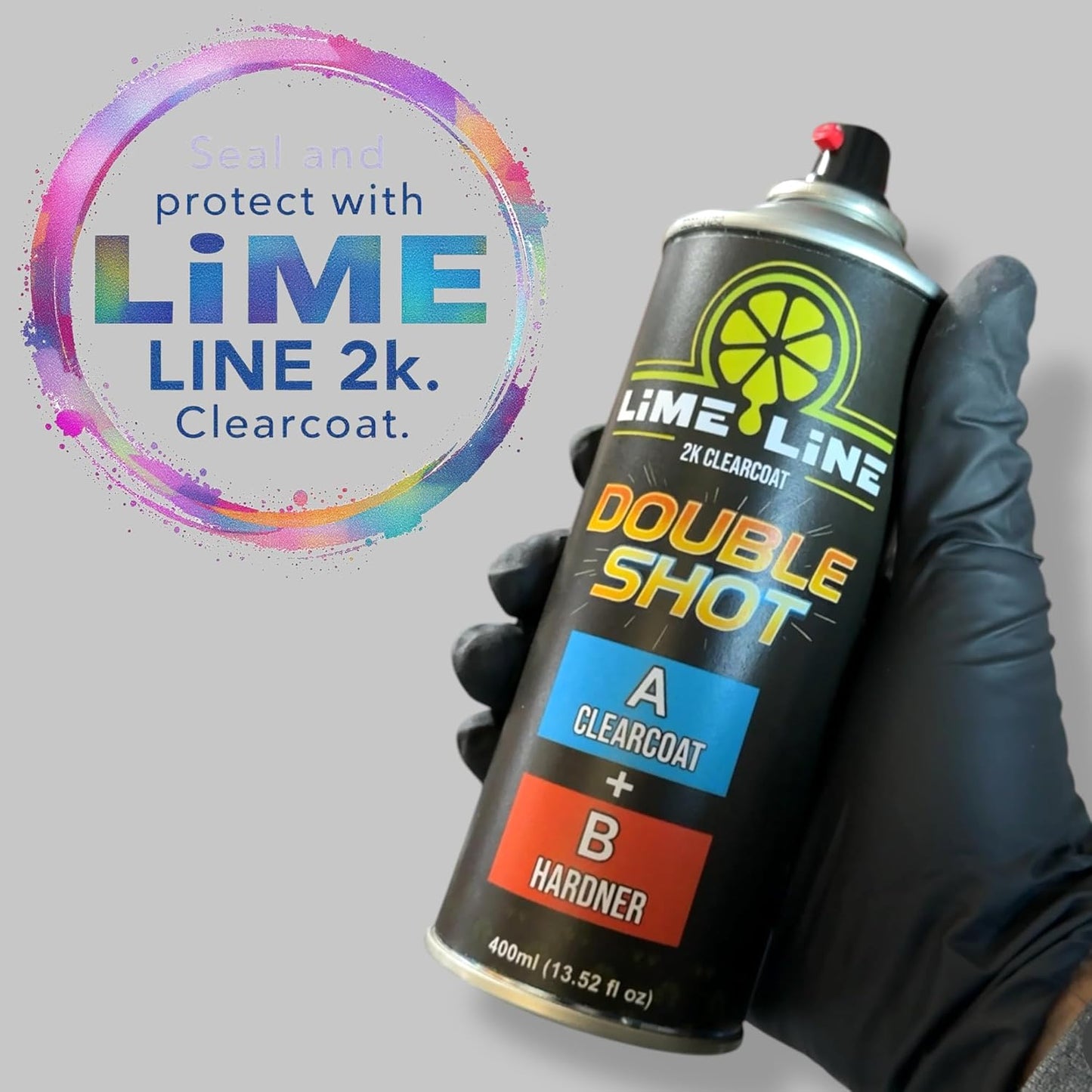 LiME LiNE Metal Flake Basecoat Automotive Grade Sparkle Spray Paint - 14 fl Oz