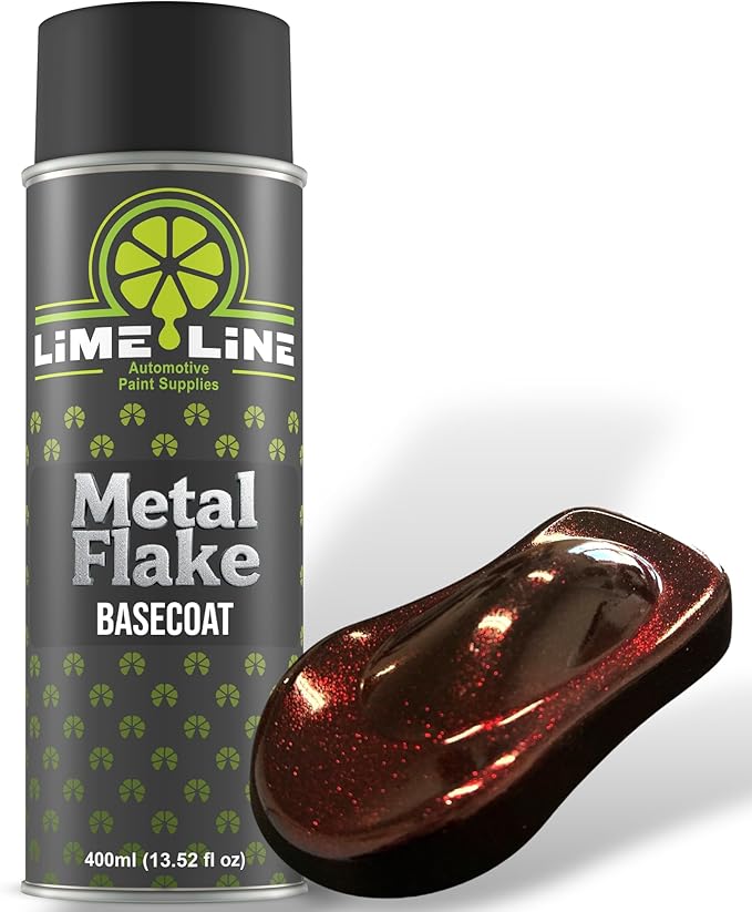 LiME LiNE Metal Flake Basecoat Automotive Grade Sparkle Spray Paint - 14 fl Oz