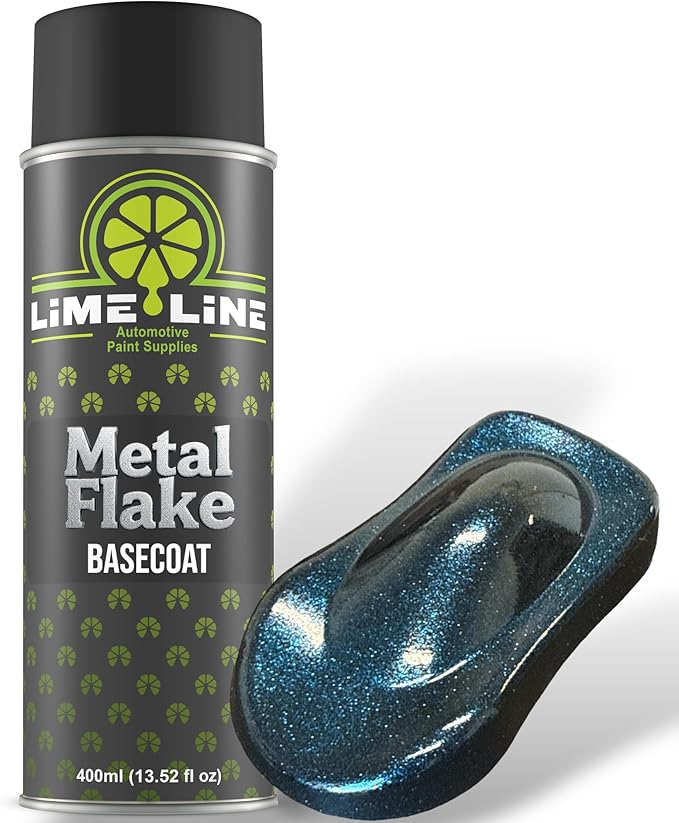 LiME LiNE Metal Flake Basecoat Automotive Grade Sparkle Spray Paint - 14 fl Oz