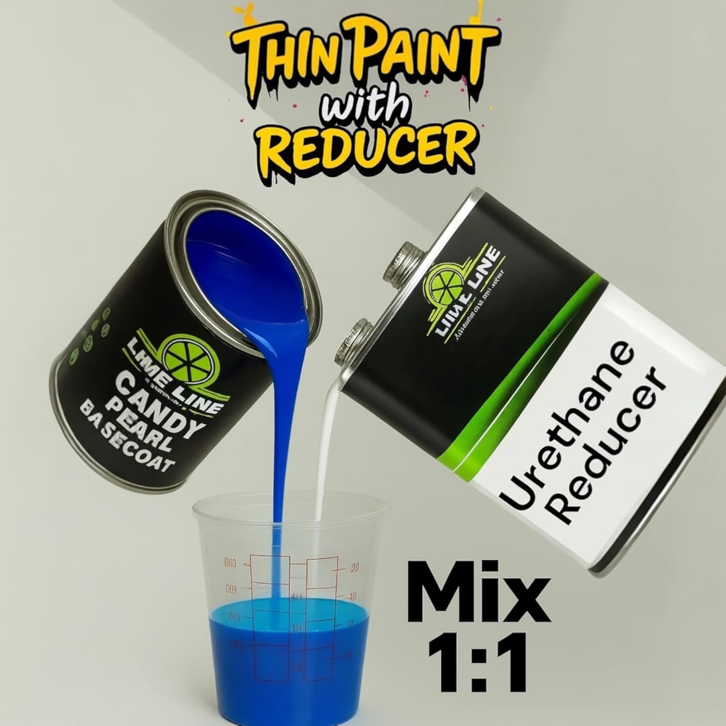 LiME LiNE Candy Pearl Basecoat – All-In-One Base, Pearl & Candy Color | Tri-Stage Look in One Step | Full-Coverage Candy Look: Must be Cleared with 2K Clearcoat