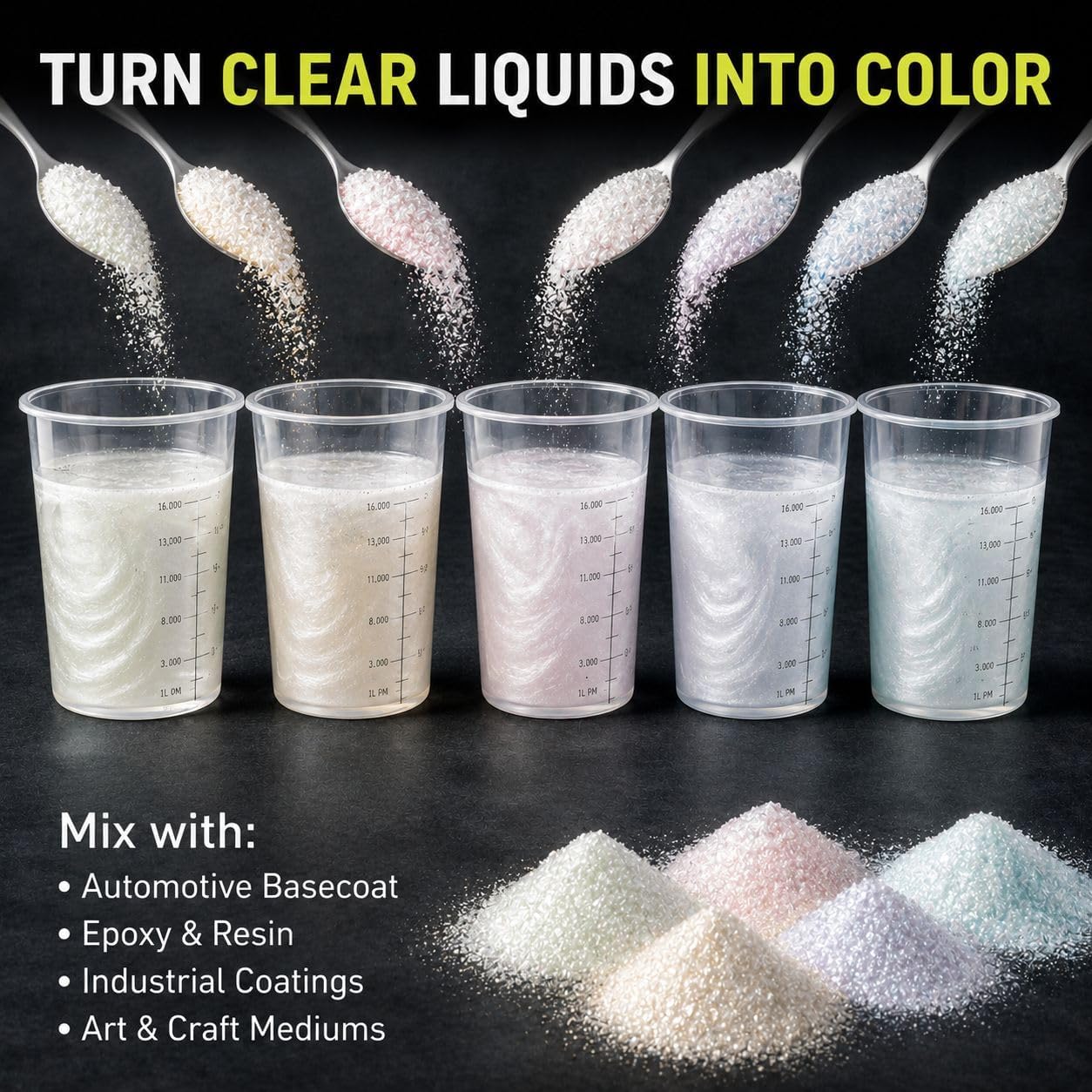 LiME LiNE Automotive Grade Basecoat Maker Pigment Powder - Makes 12 Oz Sprayable Basecoat