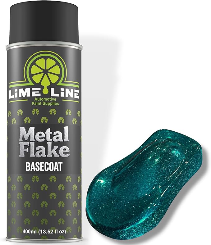 LiME LiNE Metal Flake Basecoat Automotive Grade Sparkle Spray Paint - 14 fl Oz