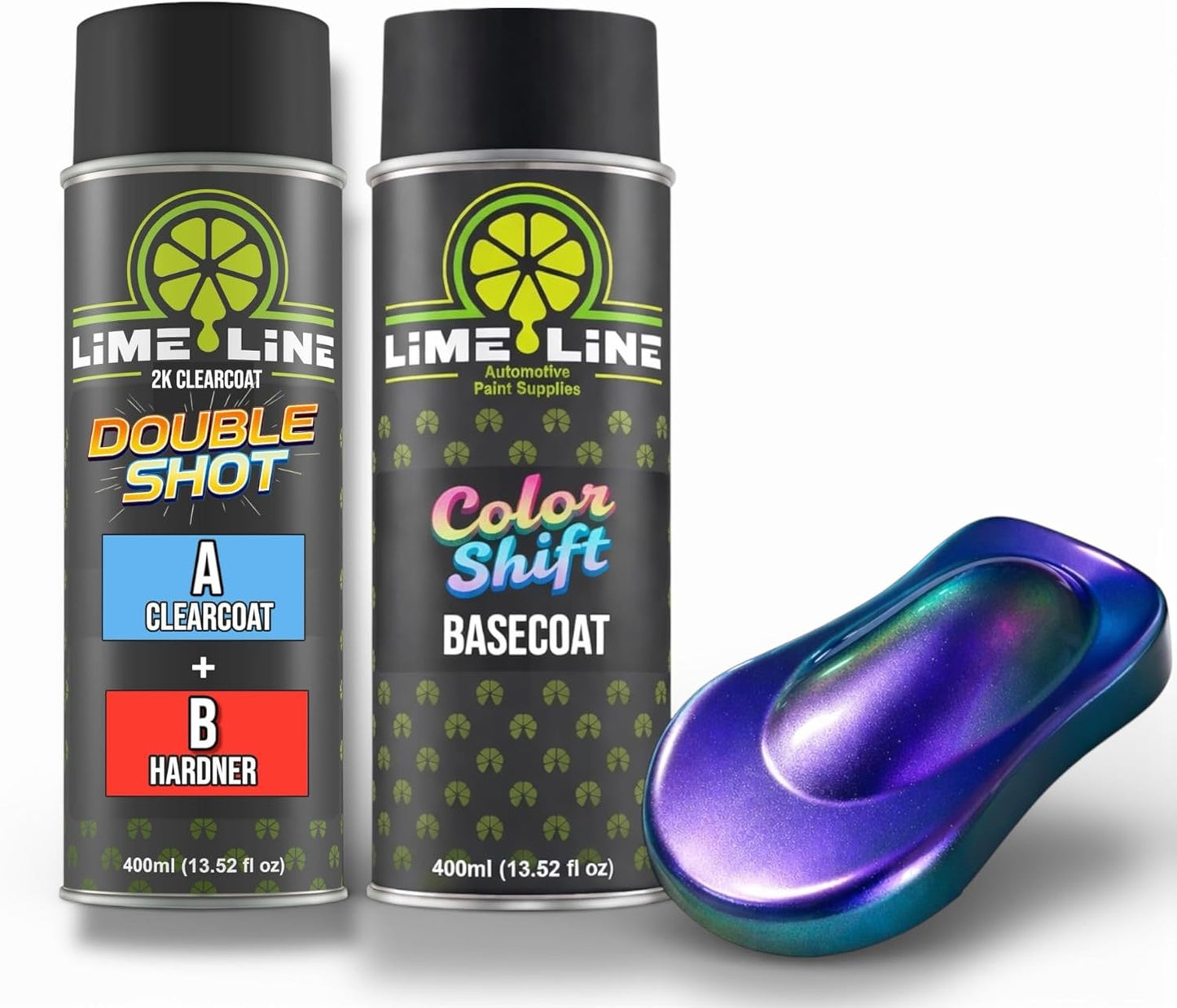LiME LiNE Automotive Chameleon - Color Shift Basecoat Aerosols - Fast Drying Spray Paint for Custom Paint & DIY Projects - Must Be Clearcoated